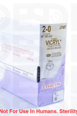 ETHICON SUTURE: J748T - BOX OF 24