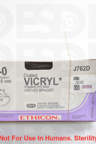 ETHICON SUTURE: J762D - BOX OF 12