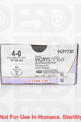 ETHICON SUTURE: VCP773D - BOX OF 12